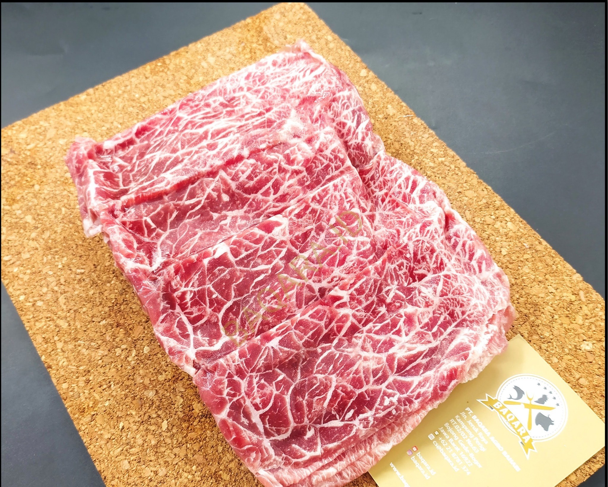 BAQARA Wagyu Thinly Slices with rich marbling